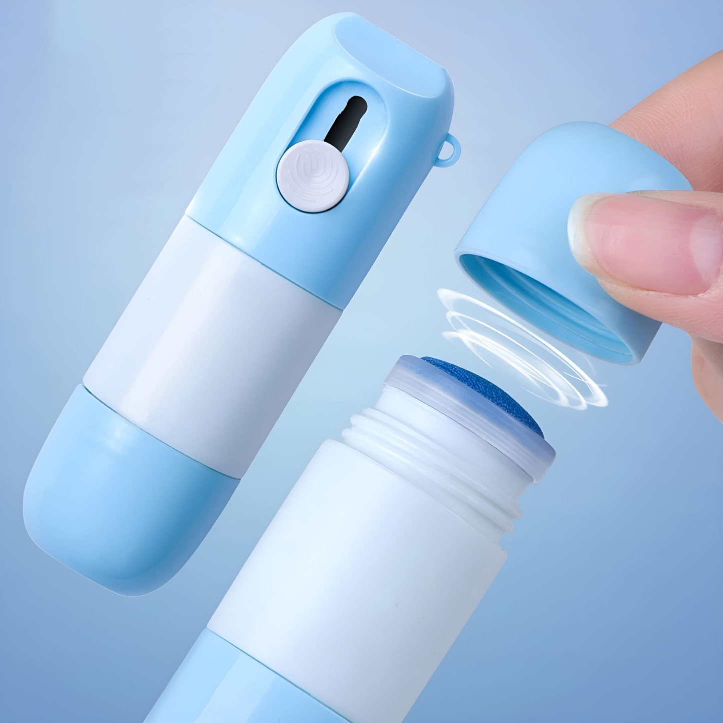 2-in-1 Shipping Label Eraser & Safety Box Cutter