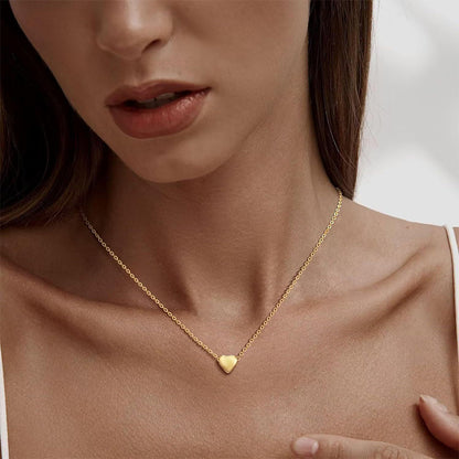 Heart & Ribbon Charm Necklace