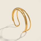 Simple-line open bracelet