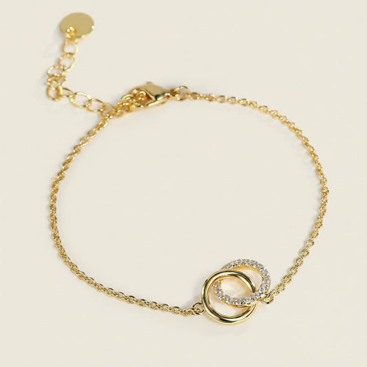 Interlocking Double Circle Bracelet
