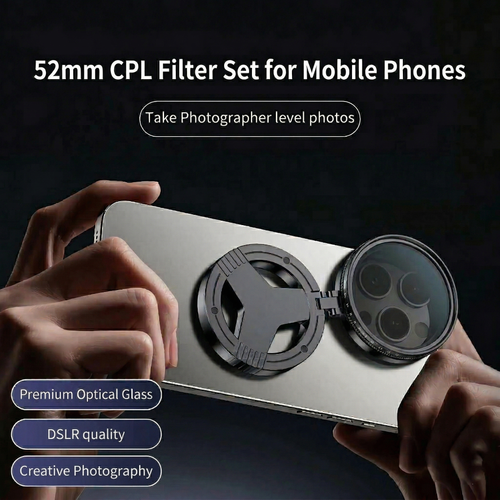 52mm CPL Filter Set for All Mobile Phones